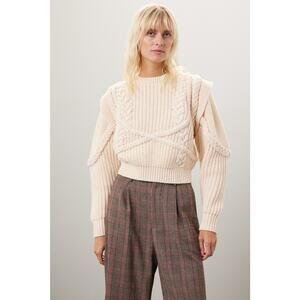 Ronny Kobo x RTR Braiding Detail Sweater - Sz L